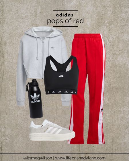 adidas pops of red 