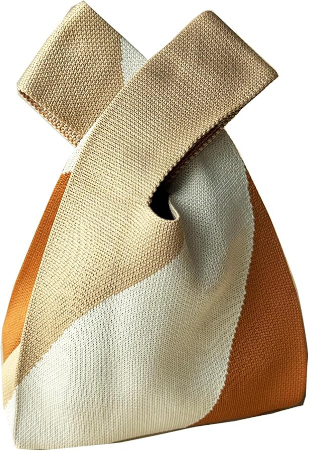 Knot Bag, Mini Knit Tote Bag, Extra Thickened Japanese Knot Bag, Wristlet Handbag - 1/2/6 Pack | Amazon (US)