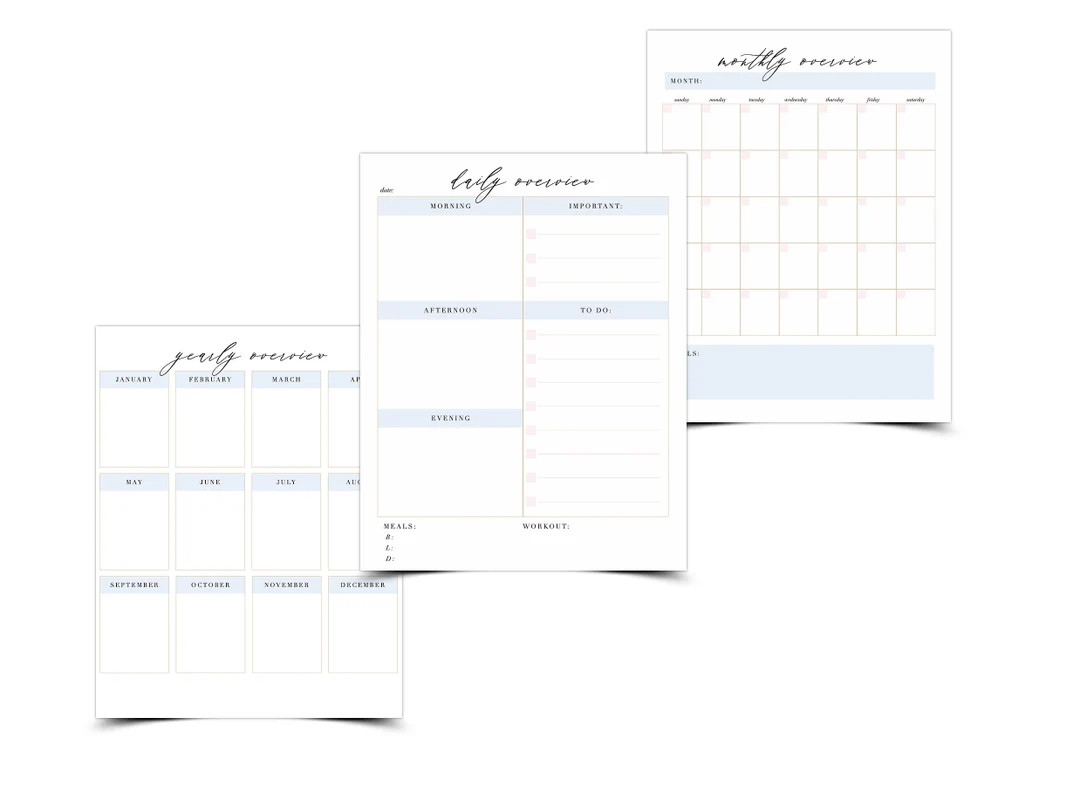 Customizable Planner PDF Bundle - Etsy | Etsy (US)