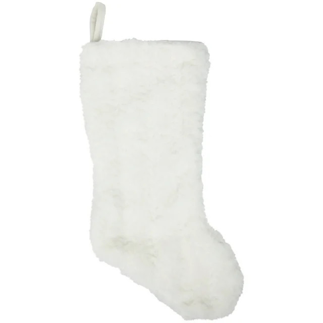 My Texas House, White Fur Christmas Stocking, 20 inch | Walmart (US)