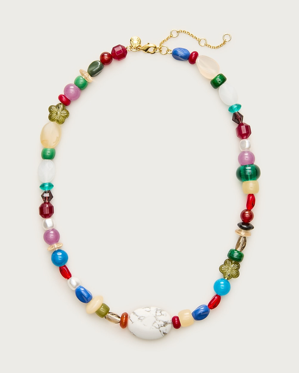Mixed stone and bead necklace | J. Crew US