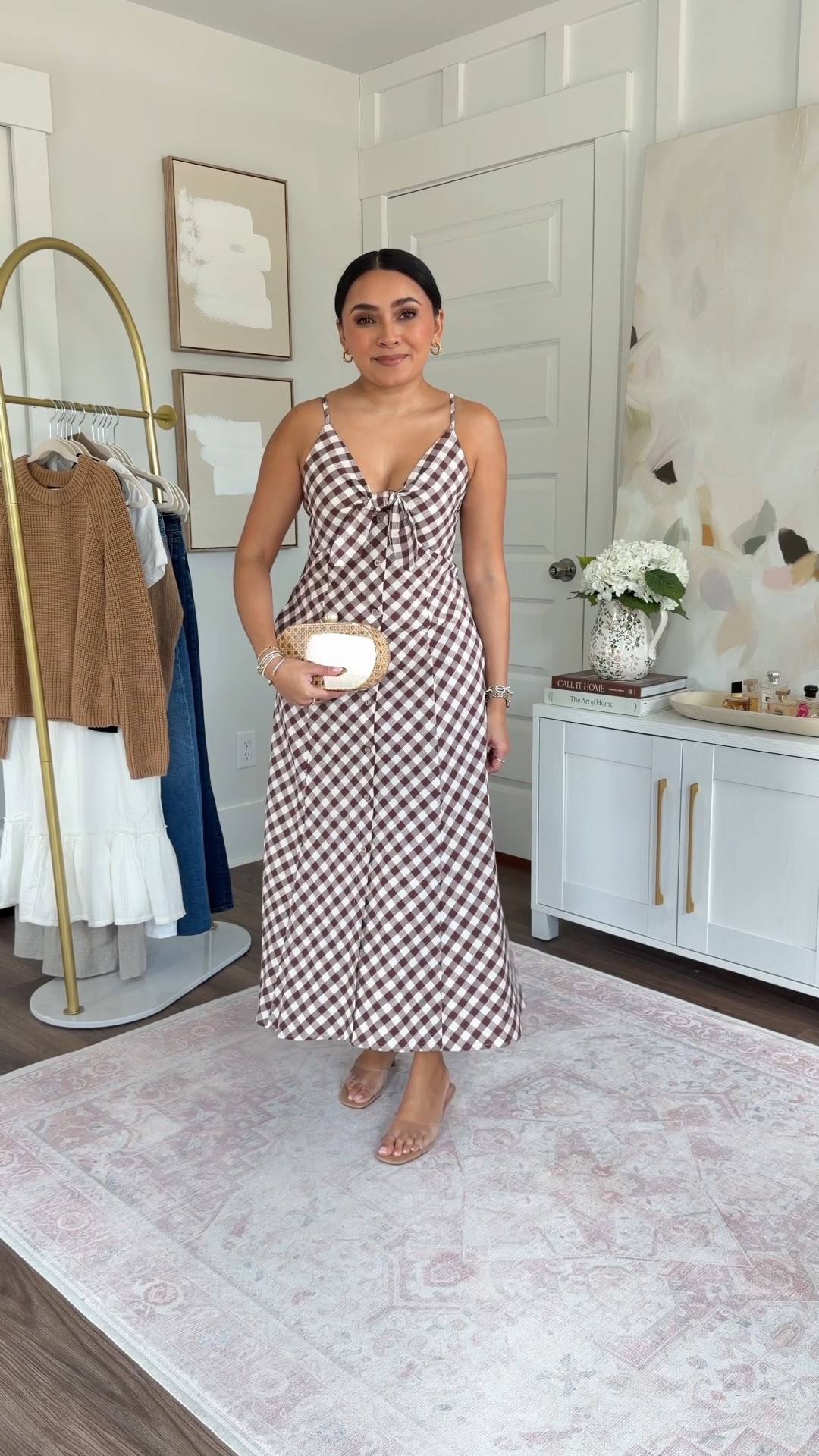 Espresso Brown Chocolate Outfits
For reference: I’m 5’0, petite, 32b bra size, and 2/26 in bottoms, pear shaped. 
*Everything I share is unaltered! TTS means true to size. Between size 5-6.5 in shoes

Brown gingham dress size xs TTS
Clear heels size 5 TTS

Spring outfits
Work outfits
Resort wear
Spring dresses
Easter dress women
Date night outfits 

 #LTKSaleAlert #LTKPetite #LTKgrwm #LTKootd #LTKgrwm #LTKPetite