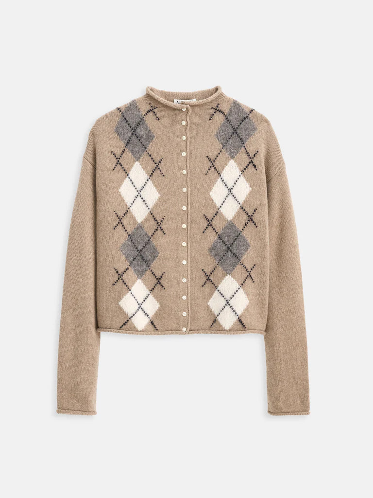 Taylor Argyle Cardigan | Alex Mill