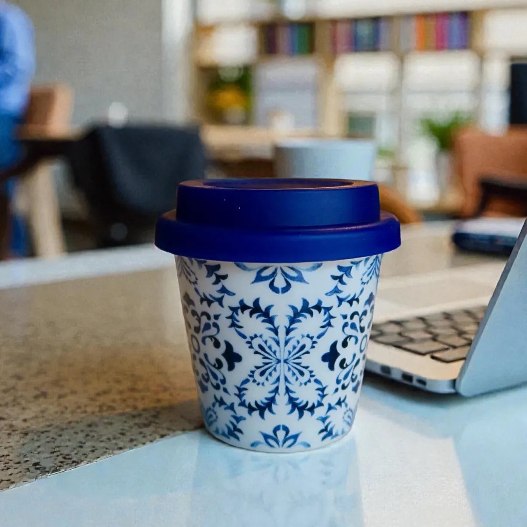 Ceramic Espresso Cup (4oz) With Silicone Lid - Etsy | Etsy (US)