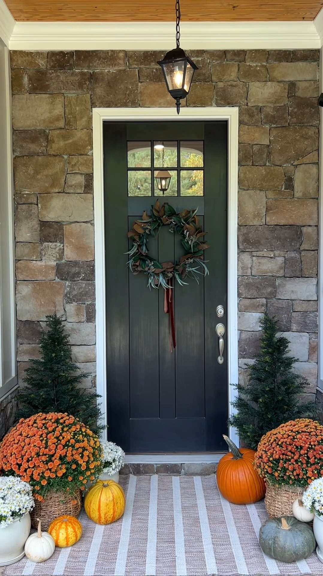 For our fall porch this year I decided to use natural elements, festive colors, and these cedar trees that will transition through Christmas! These baskets and ceramic planters are my absolute favorite! My pumpkins and mums are real but I’ve linked some faux options for you that will save you money longterm 🙌🏻

#LTKSeasonal #LTKVideo #LTKHome