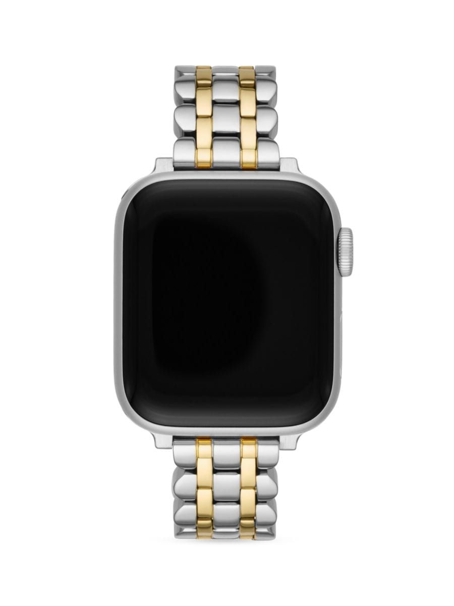 kate spade new york Two-Tone Stainless Steel Scalloped Apple Watch® Bracelet/20MM | Saks Fifth Avenue