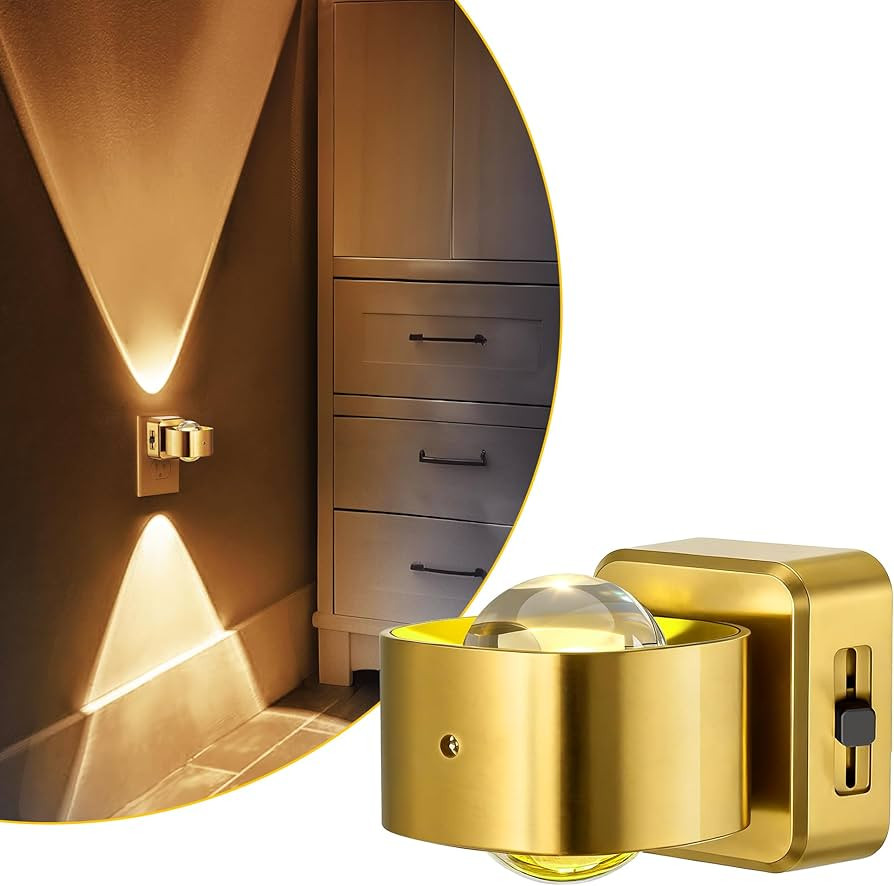 L LOHAS LED Night Light Projector, Night Lights Plug into Wall, Dusk to Dawn Sensor, Rotating Nig... | Amazon (US)