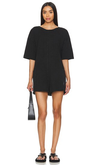 X FP Movement Hot Shot Tee Romper In Black | Revolve Clothing (Global)