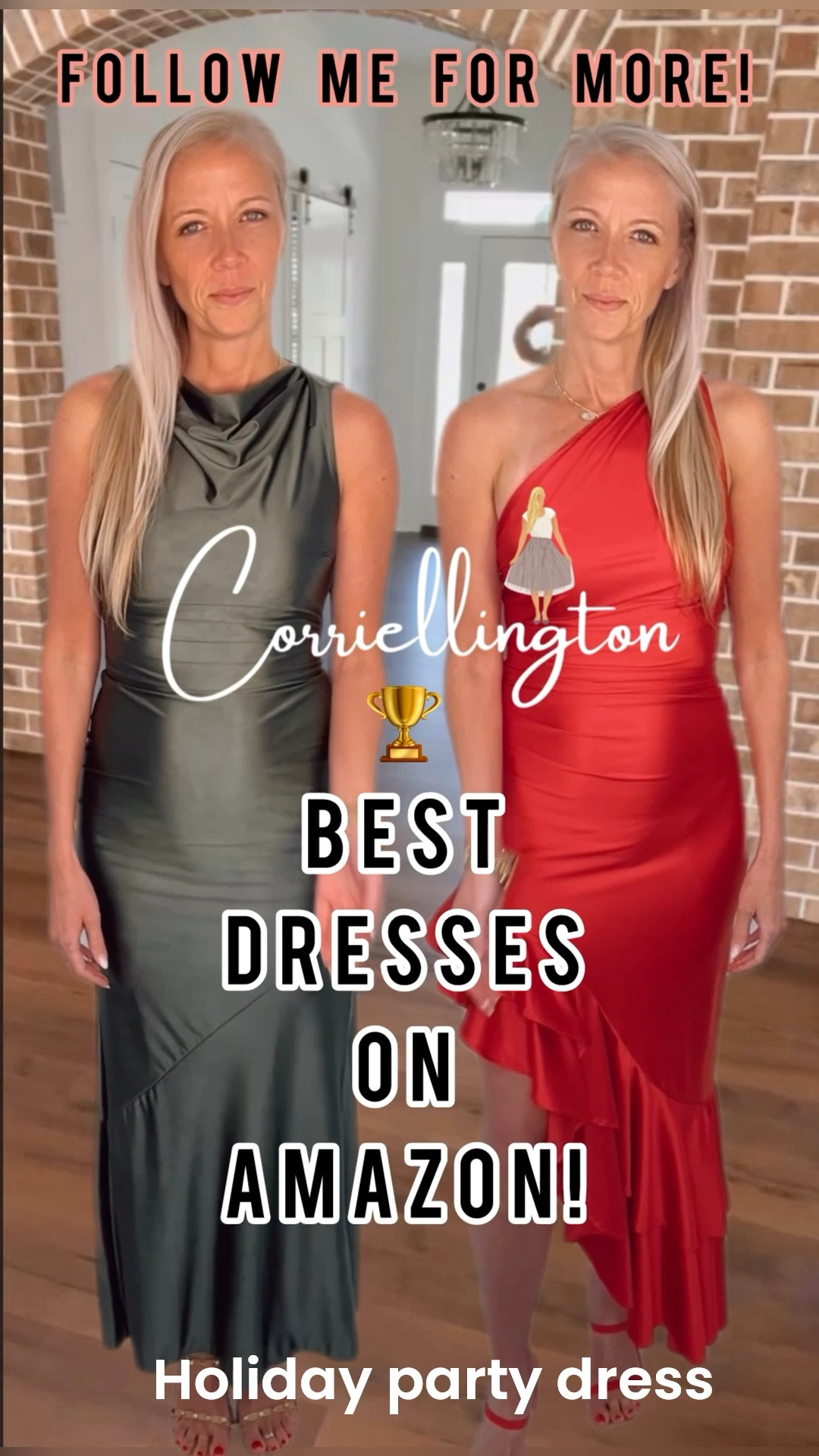 Which one is your favorite—A or B?

These holiday party dresses are perfect for your next formal event dress!  I love the olive green dress because of the open back!
And you can’t go wrong with the one shoulder silky red dress with asymmetrical ruffles 🙌❤️!
I also love the straps in the back of that one! 
Both dresses are on Amazon and under $50!
wedding guest dress
winter formal
Christmas party dress



#LTKHoliday #LTKWedding #LTKFindsUnder50