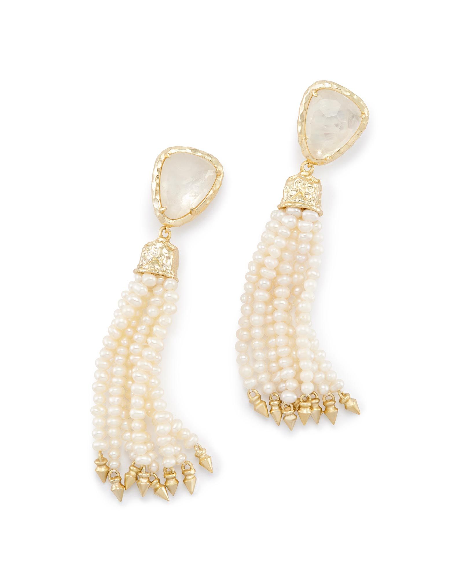 Blossom Statement Earrings in Crystal Ivory Illusion | Kendra Scott