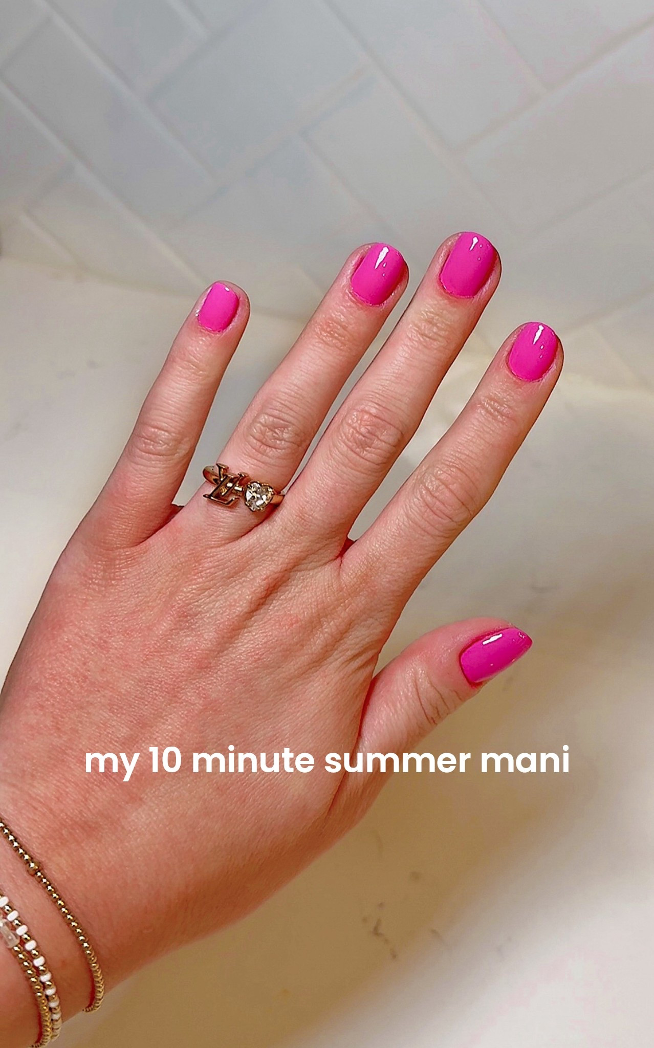 my super quick and easy summer manicure using Ella+Mila nail products from Target! 💅🏼☀️🩷 
1. Soften Me Up cuticle pen 2. All About the Base 3. Sun Has Set Polish 4. In A Rush Top Coat

@Shop.LTK, #liketkit and liketk.it/xx

#LTKSeasonal #LTKGiftGuide #LTKSummerEdit