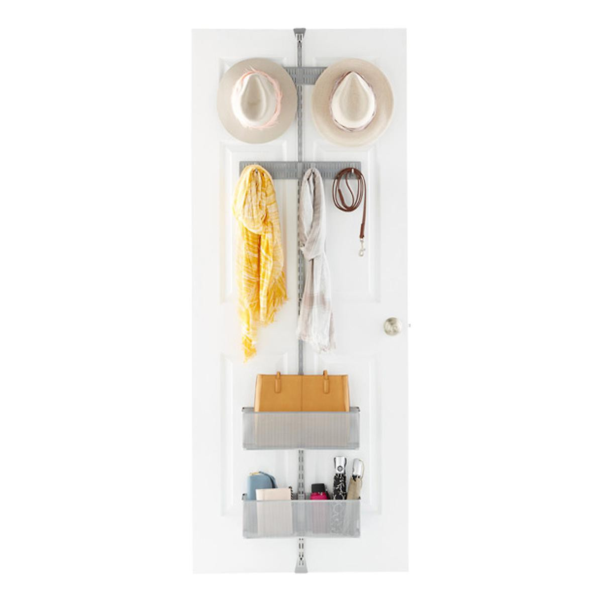 Elfa Platinum Utility Closet Over the Door Rack | The Container Store