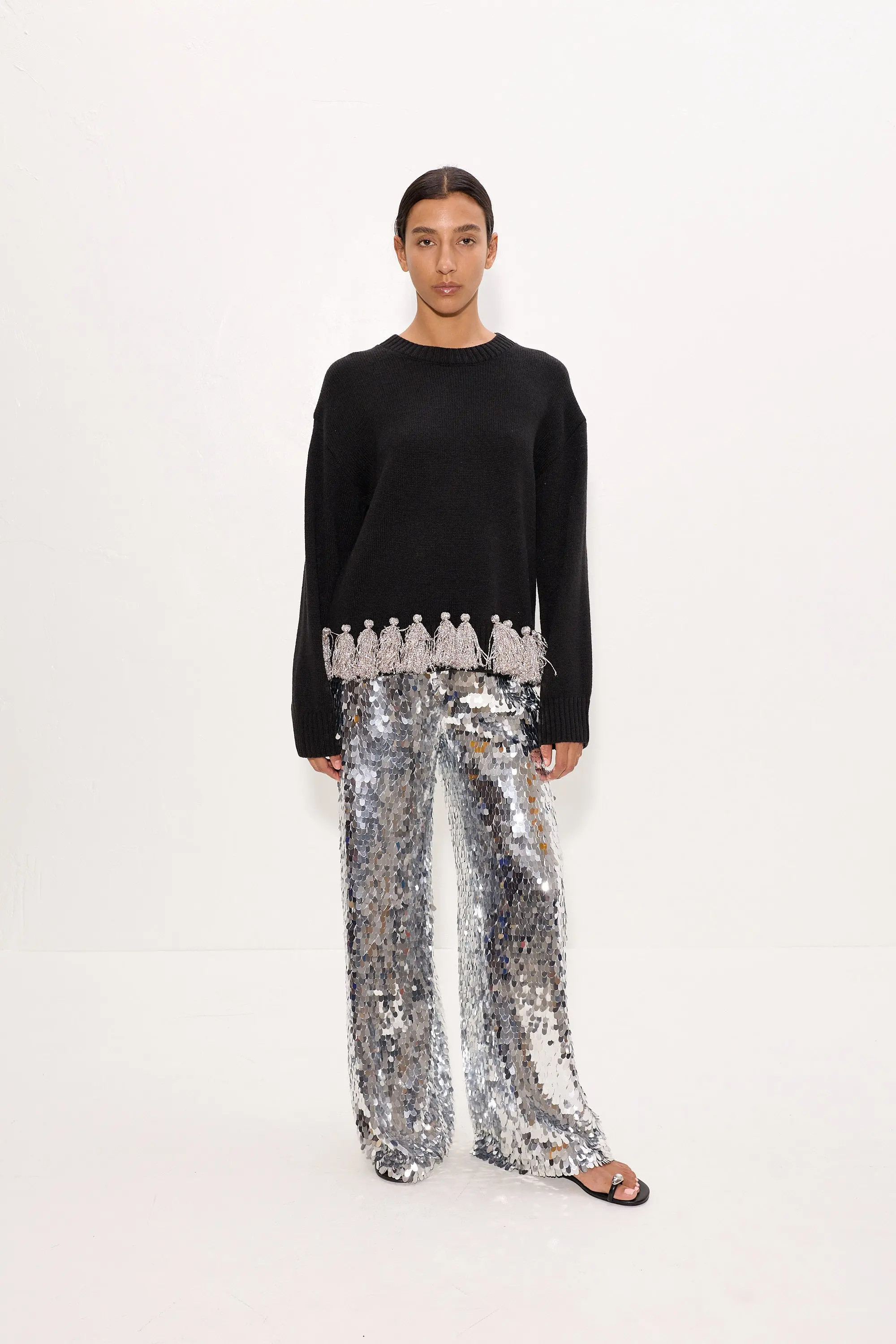SIMONMILLER Roni Metallic Tassel Sweater (Women) | Nordstrom | Nordstrom