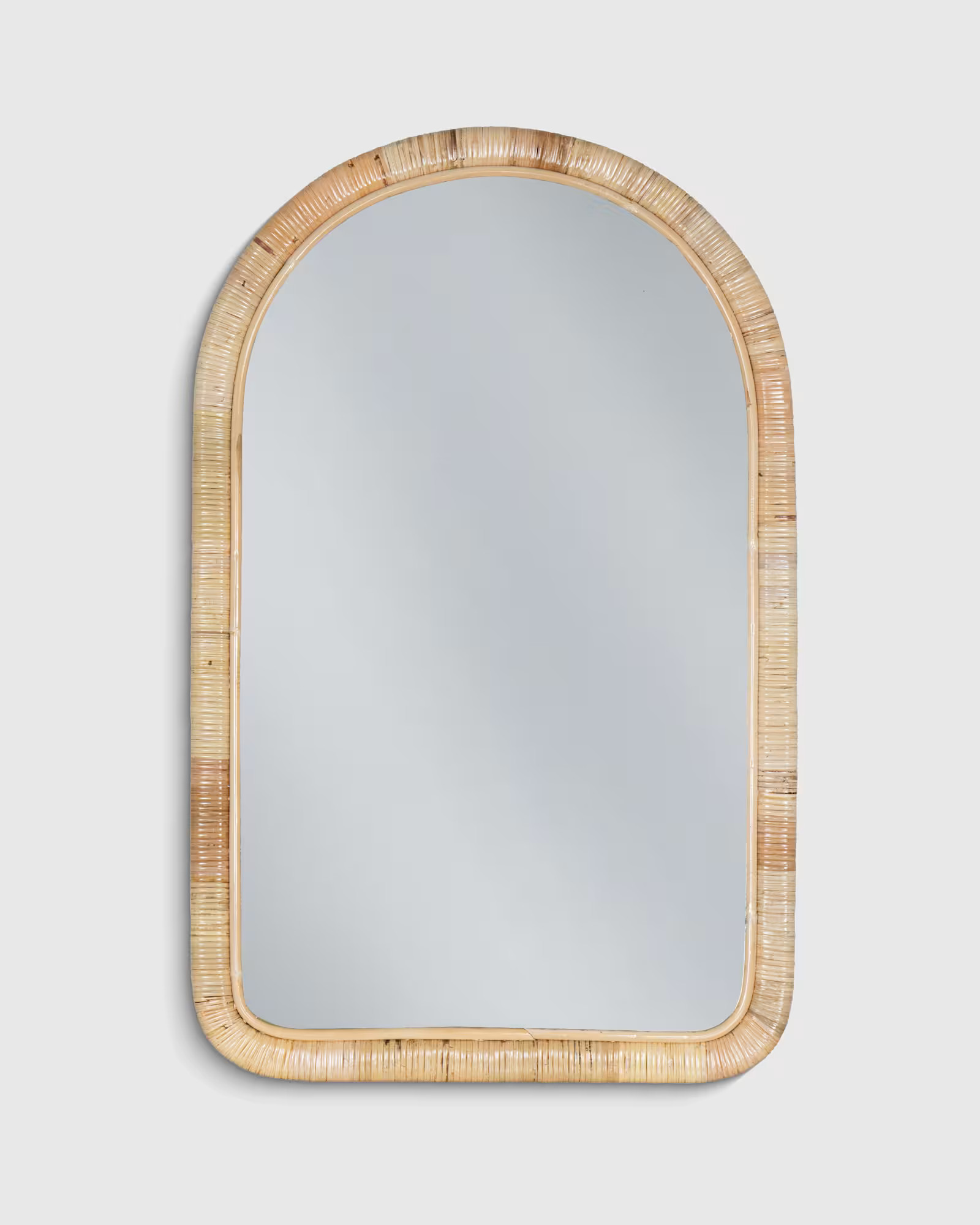 Rattan Arched Wall Mirror in Natural | Quince