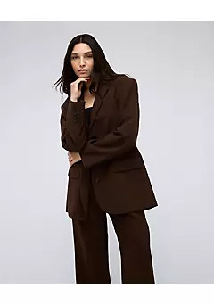 Women's Vision Twill Three Button Boyfriend Jacket | Belk