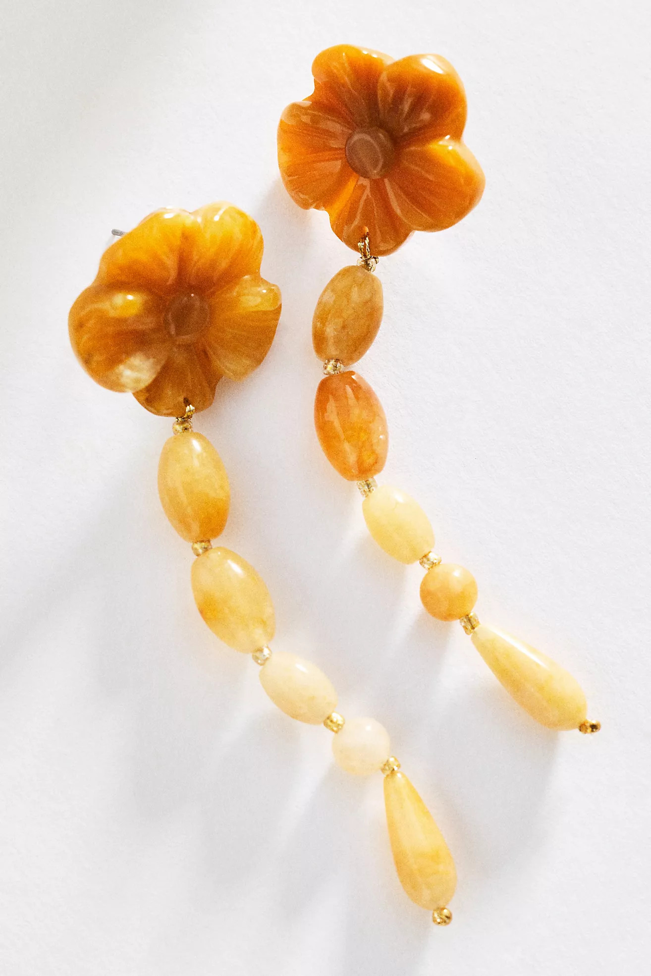 Floral Stone Drop Earrings | Anthropologie (US)