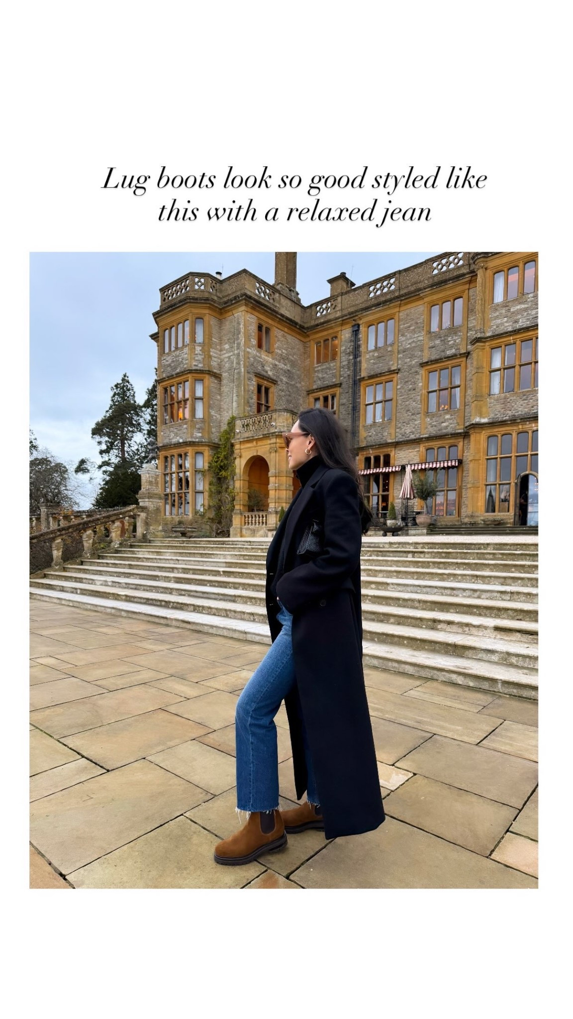 Lug boots look so good styled like this with a relaxed jean! 

Get 15% off the @lacanadienneshoes boots with code LTK15.

#LTKSeasonal #LTKTravel #LTKstorytime