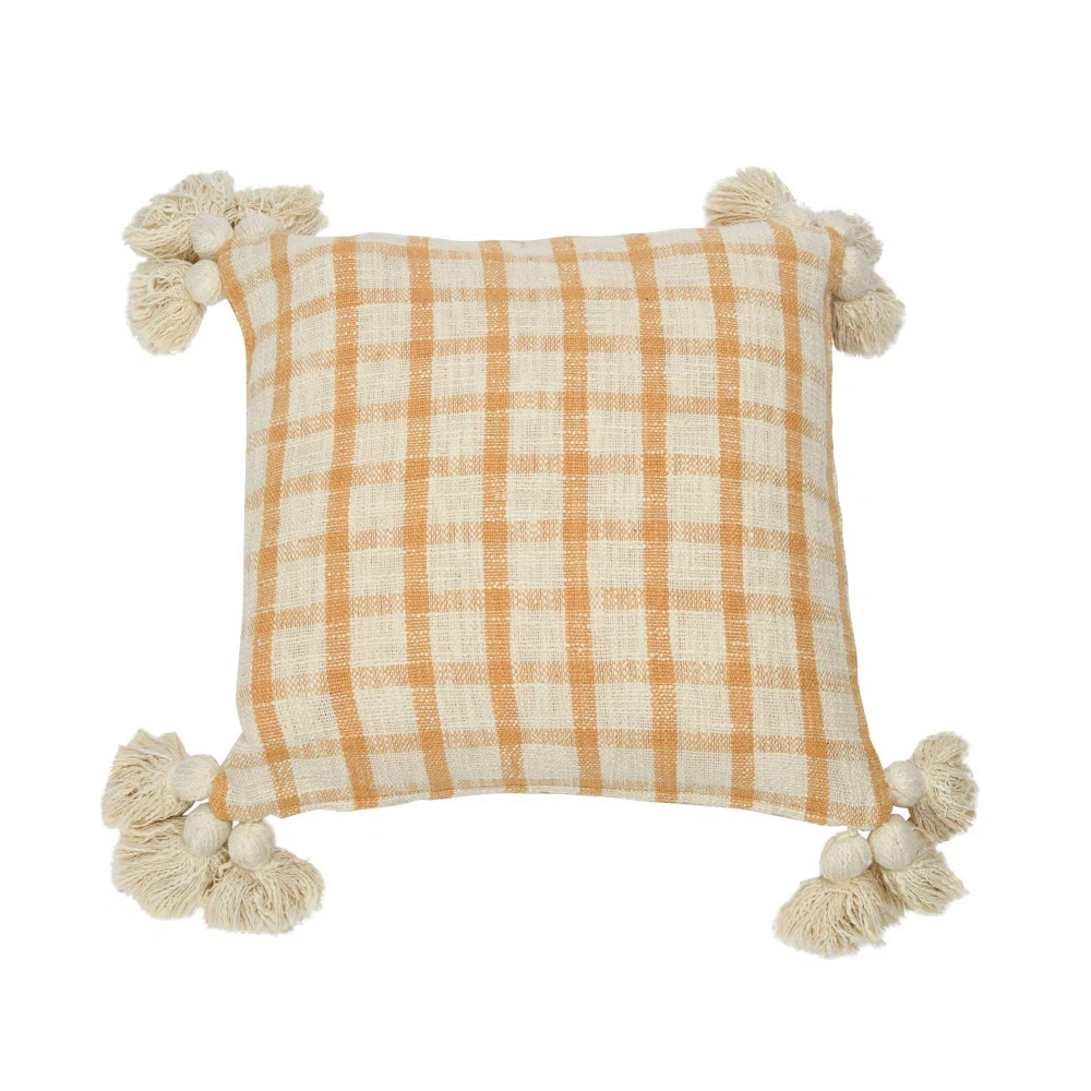 Embroidered Cotton Reversible Throw Pillow | Wayfair North America