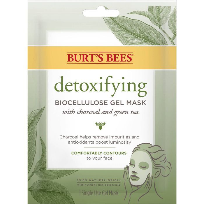 Burt's Bees Detoxifying Green Tea Biocellulose Mask - 1pc | Target