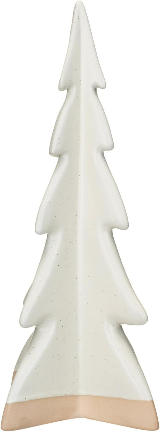 Creative Co-Op Decorative Stoneware Tree with Reactive Glaze, Cream | Amazon (US)