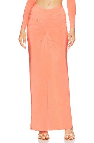 Lovers and Friends Larchmont Maxi Skirt in Orange from Revolve.com | Revolve Clothing (Global)