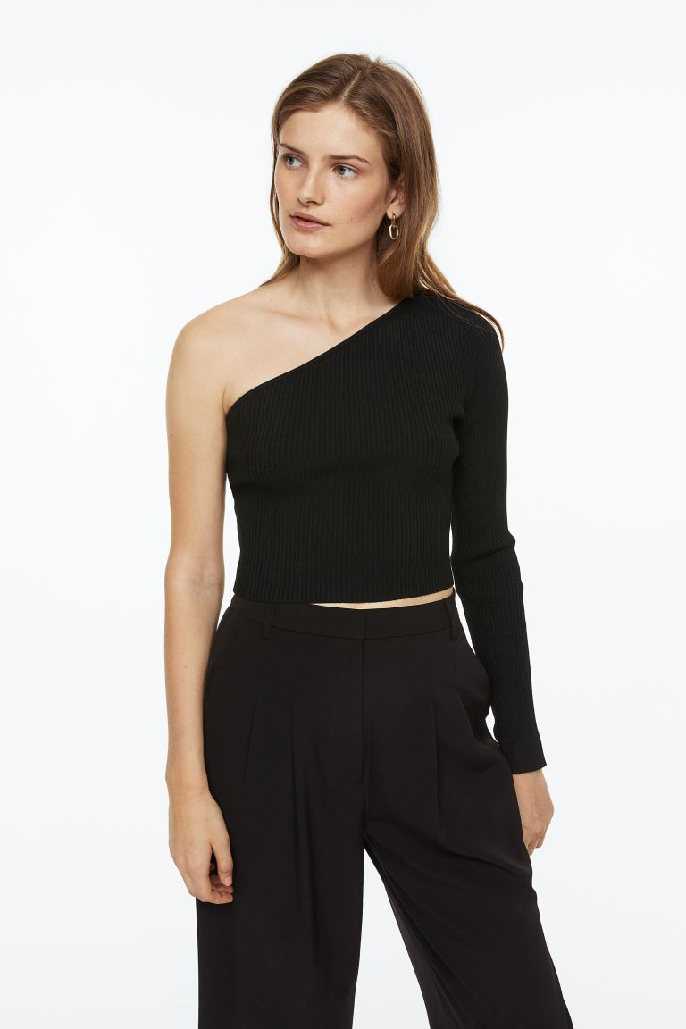 One-shoulder Ribbed Top | H&M (US + CA)