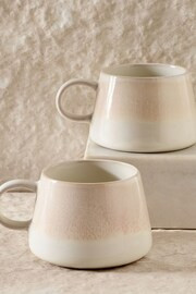 Buy Set of 2 Natural Reactive Glaze Mugs from the Next UK online shop | Lipsy