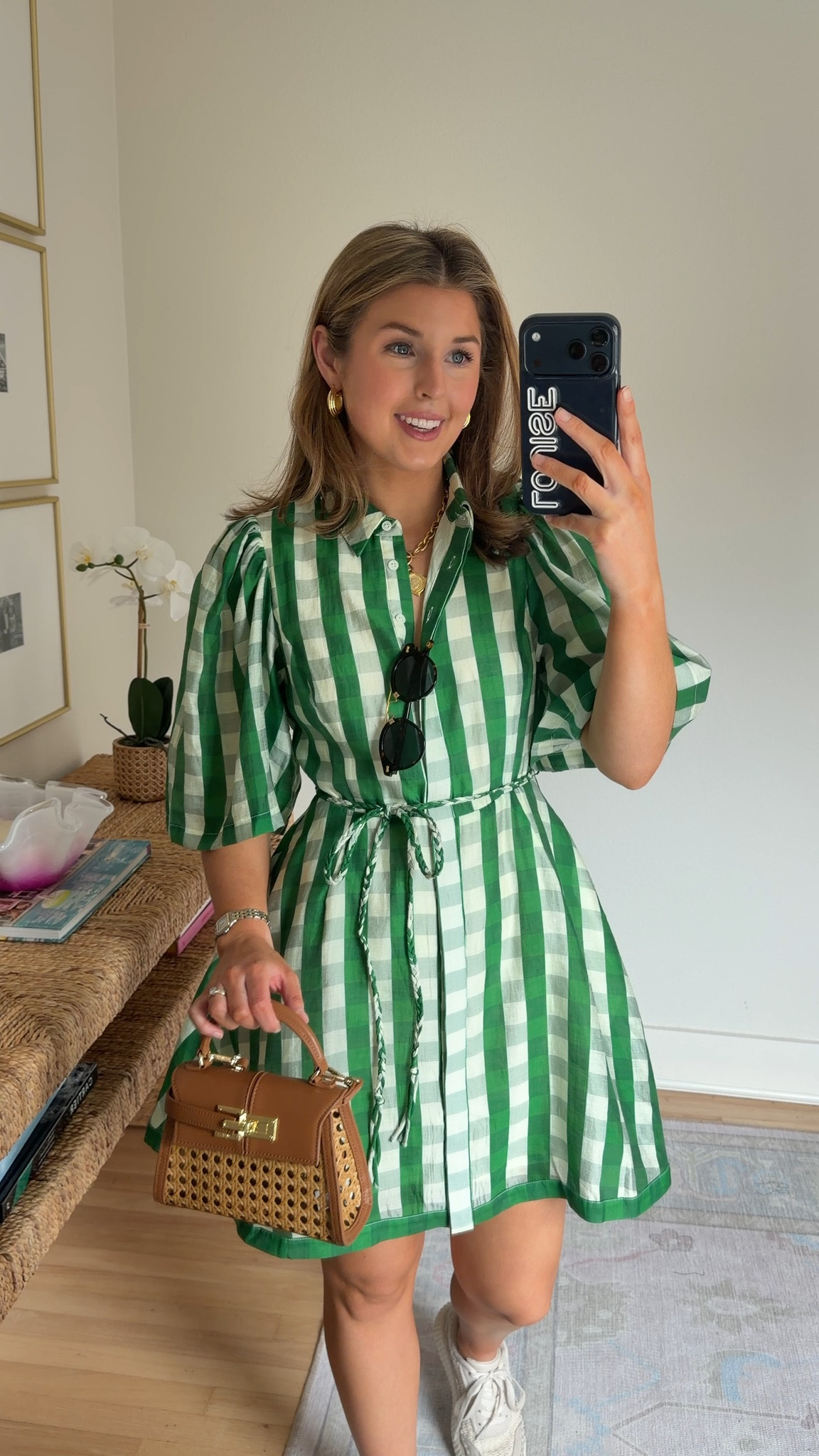 Cute outfit for spring! Wearing an XS in dress.

Golf tournament outfit // masters outfits 
