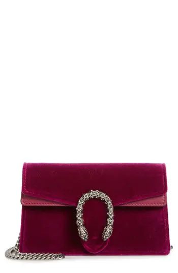 Gucci Super Mini Dionysus Velvet Shoulder Bag - | Nordstrom