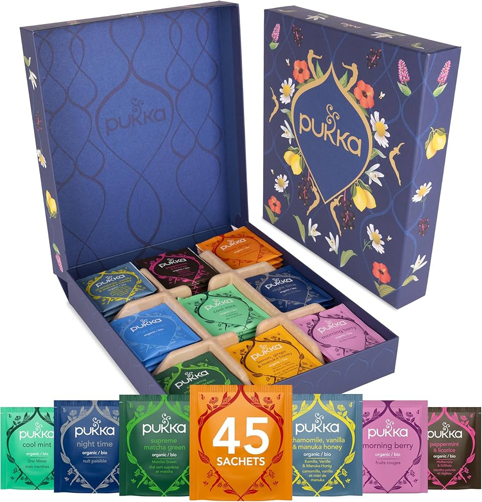 Pukka Herbs Premium Herbal Tea Selection Gift Set Box Ideal Gifts For Women & Men, Birthday, Anni... | Amazon (UK)