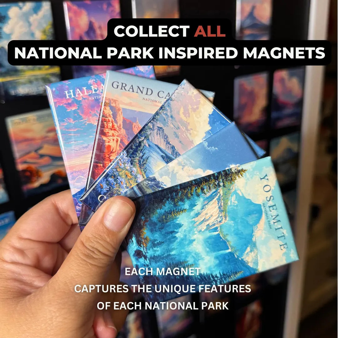 National Park Magnet Set: Scenic US Parks Travel Souvenirs | Etsy (US)