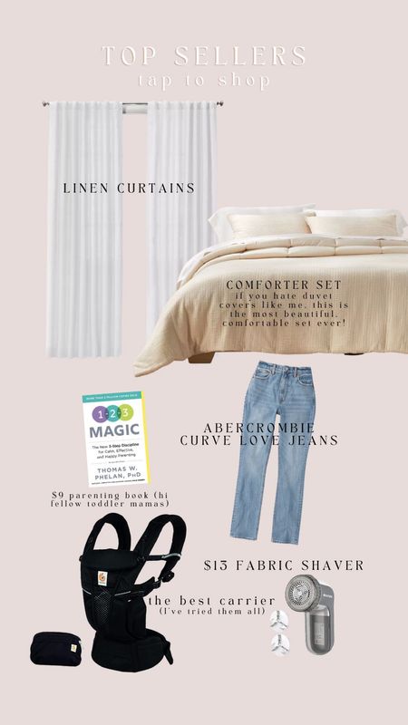 recent top sellers — love these curtains! We have them throughout our main living space 

#LTKunder100 #LTKhome #LTKsalealert