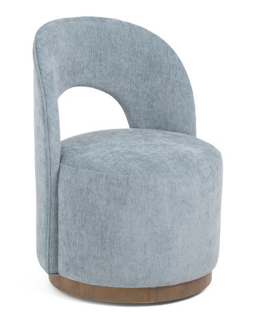 23x31 Gigi Swivel Velvet Anywhere Chair | TJ Maxx