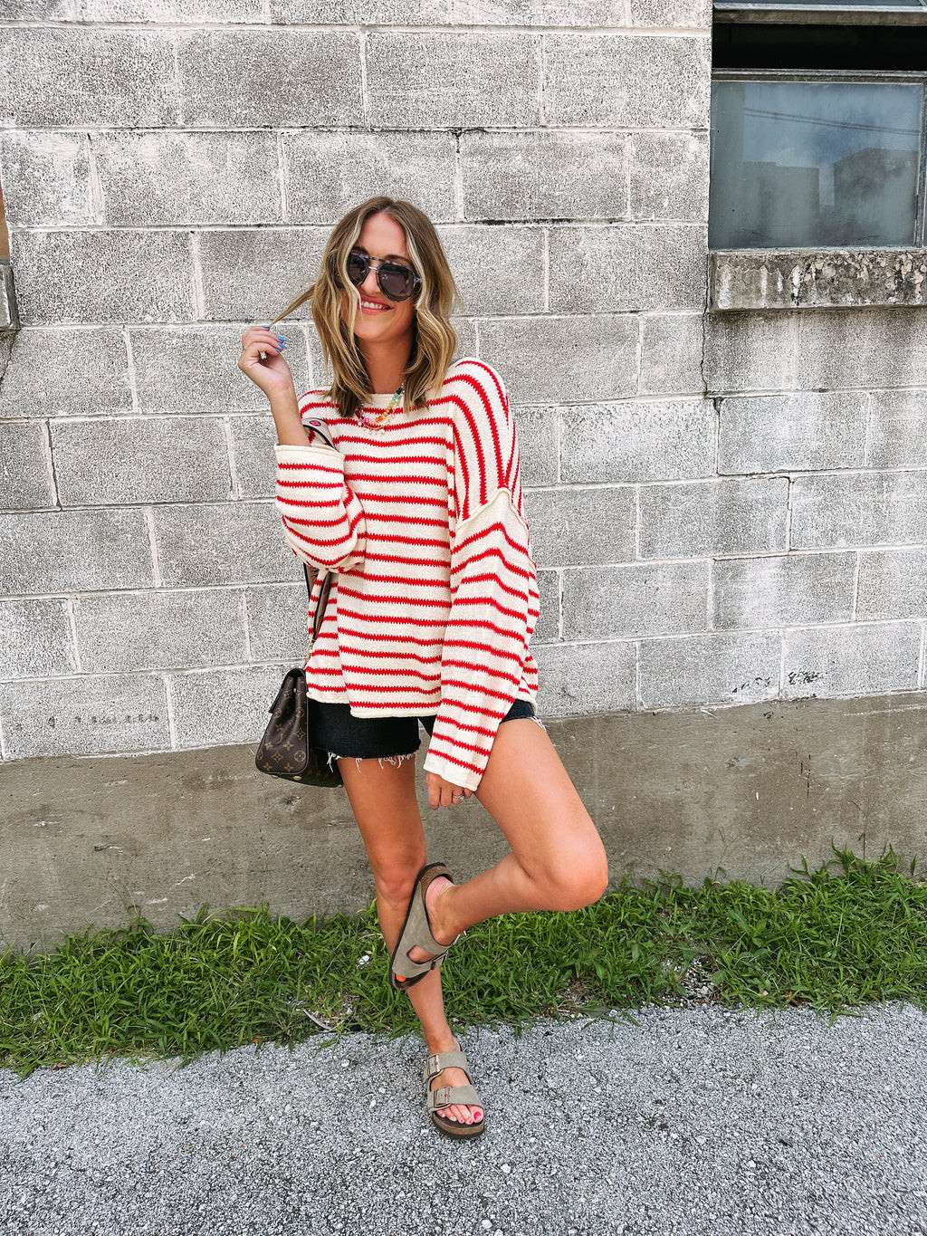 candy cane lane sweater | Etta & East