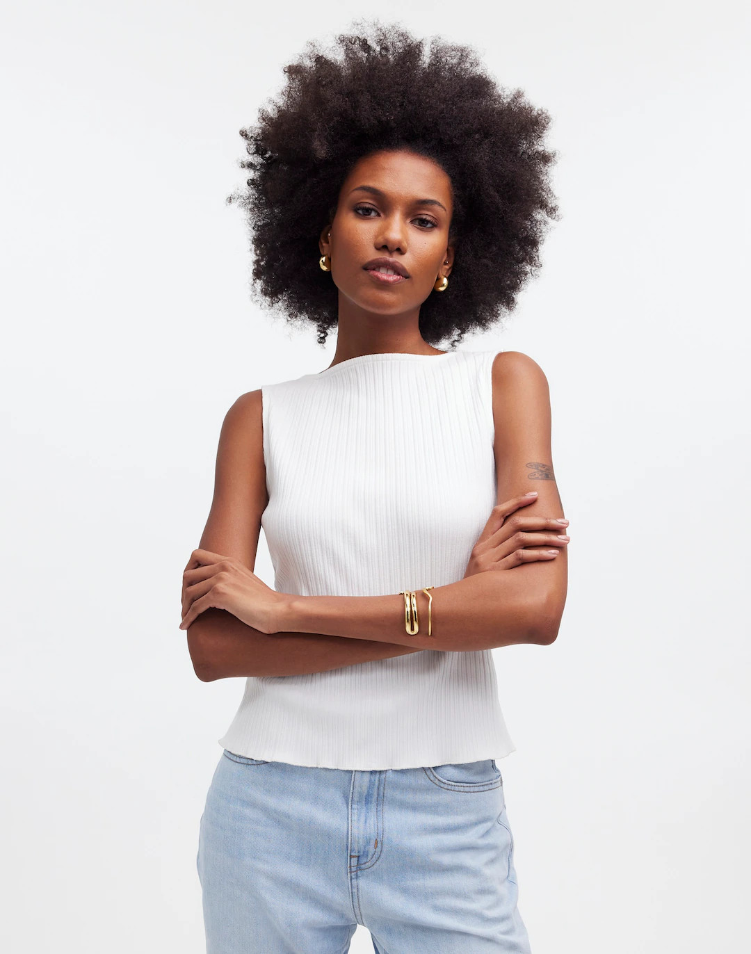 Ribbed Boatneck Tank | Madewell