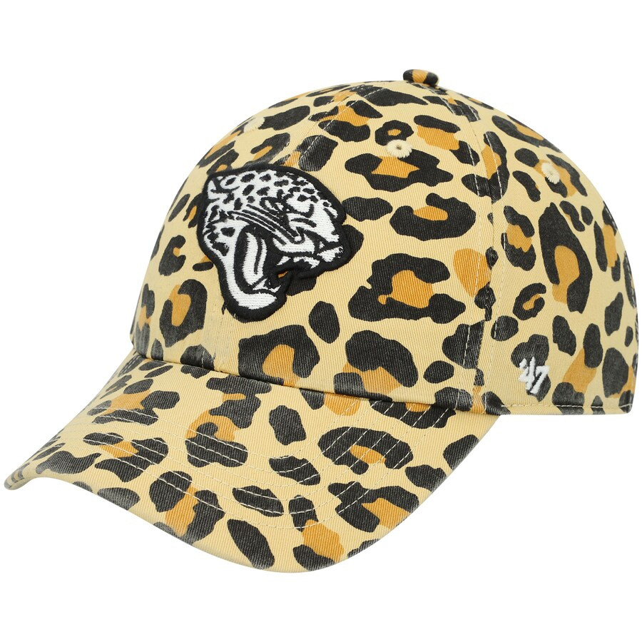 Jacksonville Jaguars '47 Women's Bagheera Clean Up Allover Adjustable Hat - Tan | Fanatics