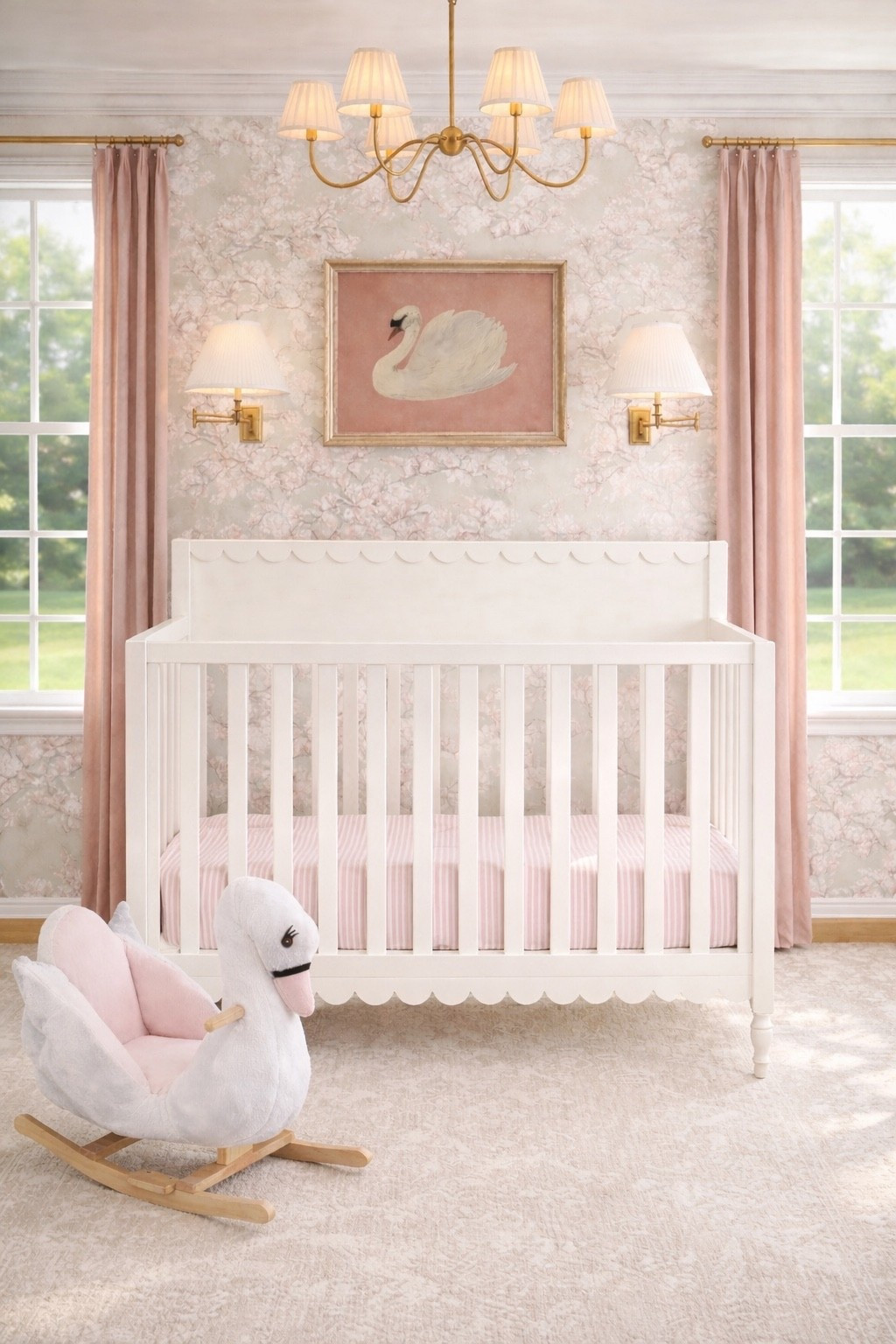 A darling swan nursery 

#nursery #baby #wallpaper #kids #homedecor 

#LTKBeauty #LTKSaleAlert