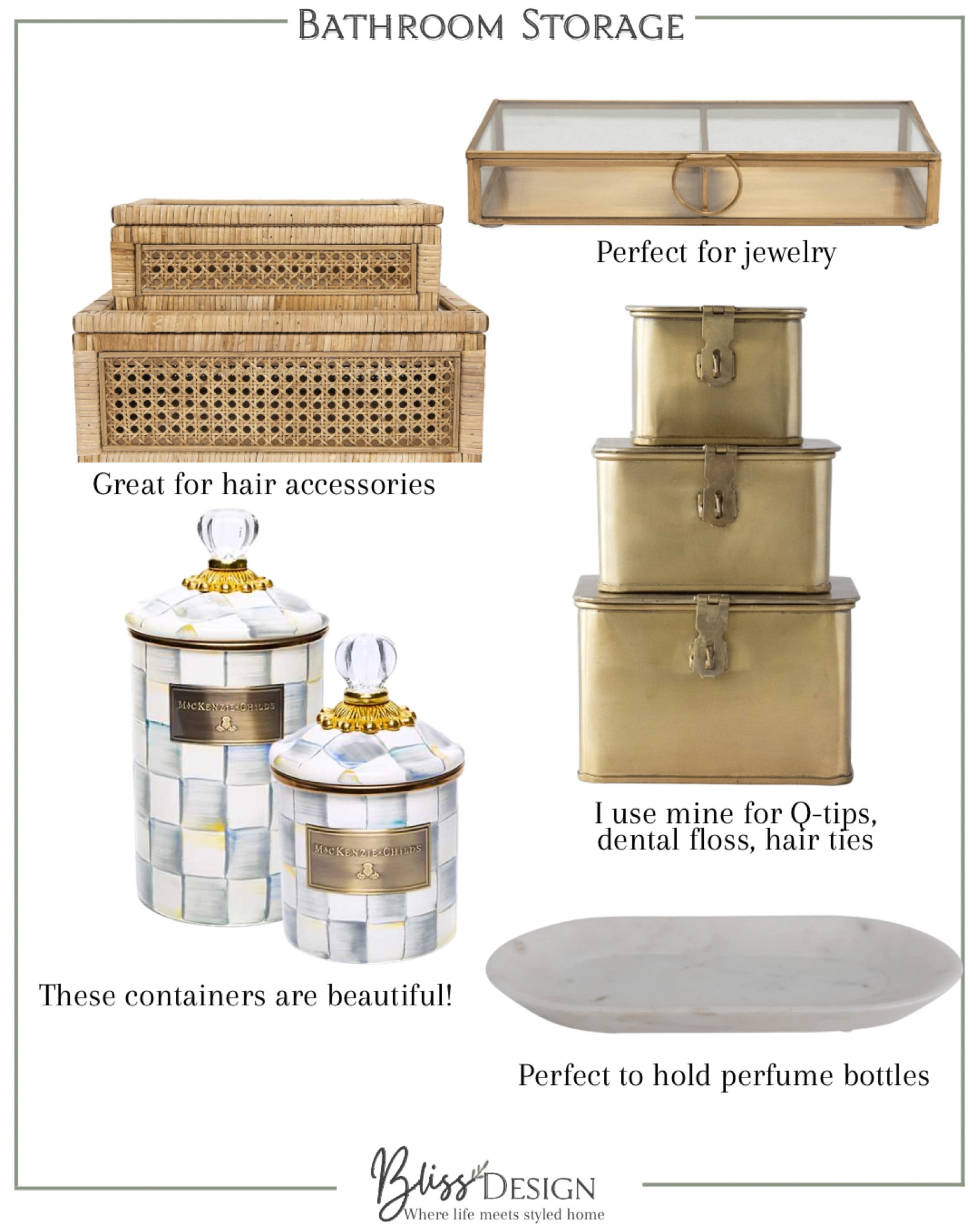 Decorative bathroom storage 


Bathroom storage, decor, bathroom, boxes 

#LTKhome #LTKstyletip #LTKFind