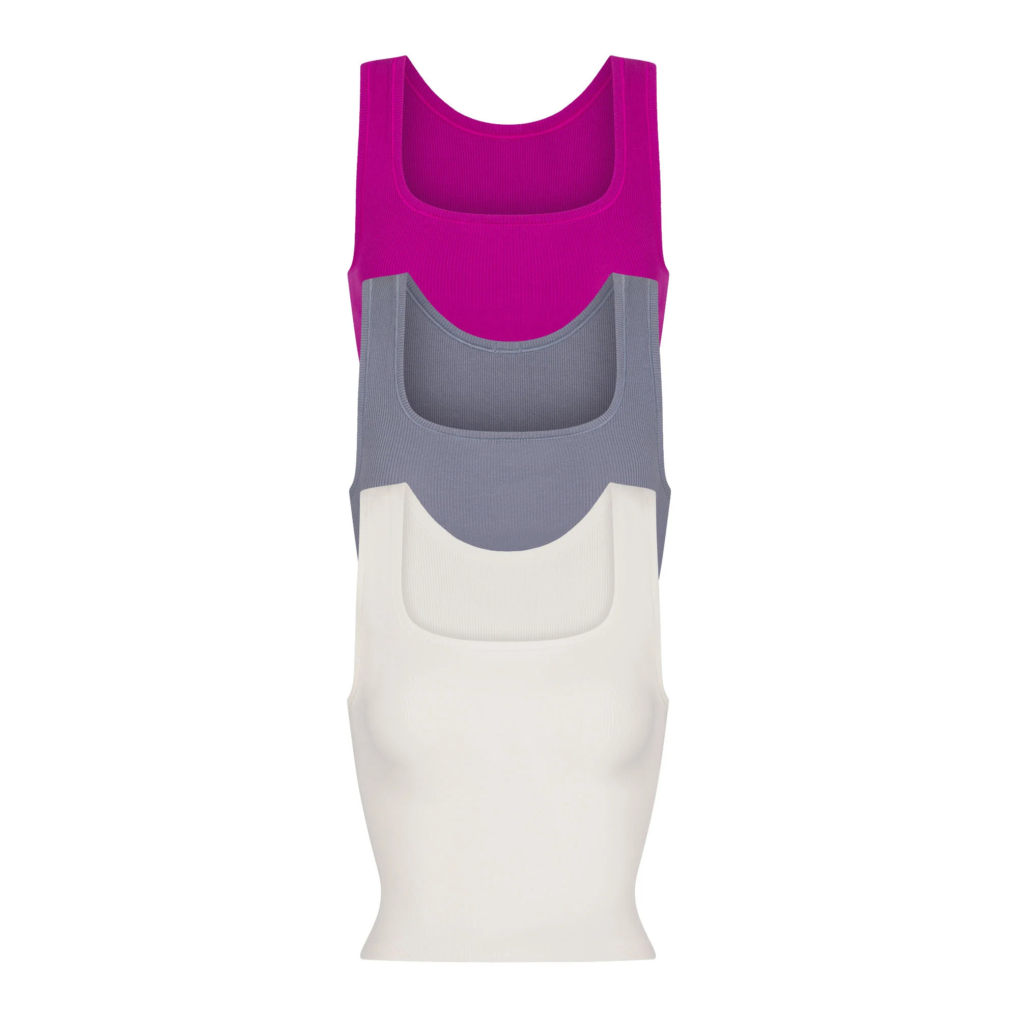 COTTON RIB TANK 3-PACK | LOLLIPOP MULTI | SKIMS (US)