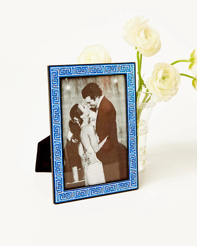 Greek Key Enamel Frame | Lilly Pulitzer