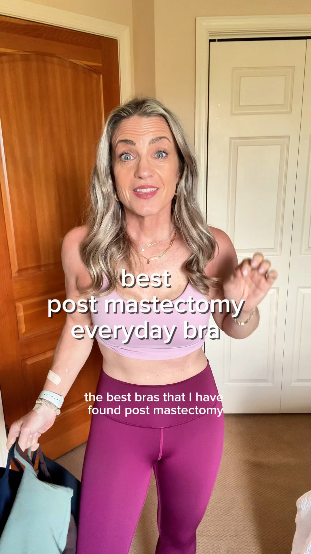 Post mastectomy bra, and sports bra: good for everyday, comfy, removable pads. I wear a medium and am a 34C bra size. I sleep in these, workout in these and have worn them every day since I got cleared from my surgical bra  

#LTKFindsUnder50 #LTKActive #LTKOver40