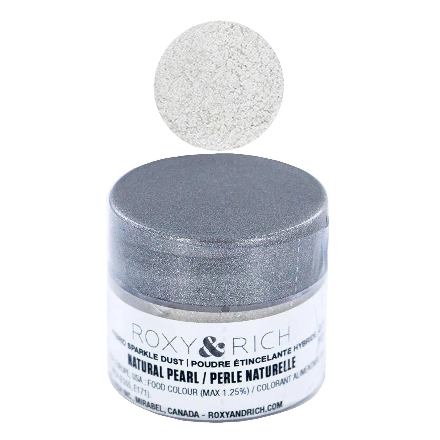 Edible Hybrid Sparkle Dust, Natural Pearl , 2.5 Grams by Roxy & Rich | Walmart (US)