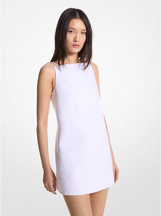 Cotton Blend Mini Dress | Michael Kors US