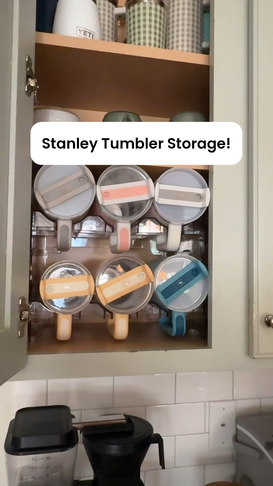 Finally organized our junk cabinet and this tumbler storage saved the day. Comes in several sizes!

#LTKmomlife #LTKHome
