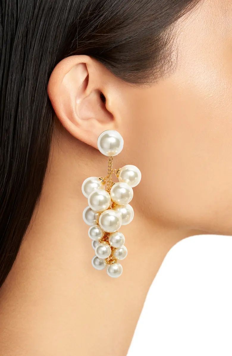 Grape Imitation Pearl Drop Earrings | Nordstrom