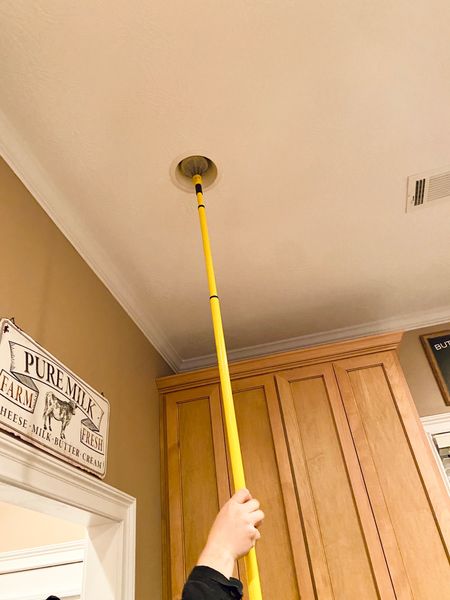 Alright y’all, if you have high ceilings, this light bulb changer pole is a game changer!!! No ladder needed!

#LTKhome