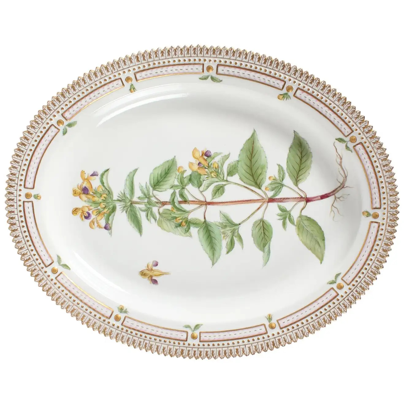 Royal Copenhagen Flora Danica Large Oval Dish or Platter #3517 from 1946 | 1stDibs