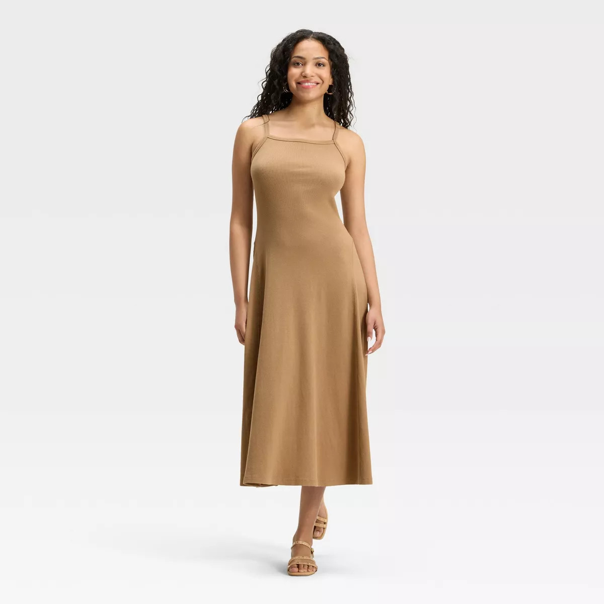 Women's Ribbed Maxi A-Line Dress - Universal Thread™ | Target
