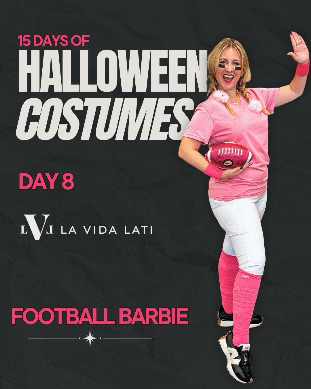 Football Barbie 🏈💅
Part of our work team’s group Barbie theme 💕 we each dressed as a different version of Barbie and ended up winning one of the contest prizes!
Linked the key pieces to recreate this fun, easy Barbiecore costume below 💖
#LTKBarbie #LTKcostume #LaVidaLati

#LTKHalloween #LTKSeasonal #LTKMidsize