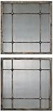 Uttermost 13845 Saragano Square Mirrors (Set of 2), 19.0" L x 19.0" W x 1.0" D, Brown | Amazon (US)